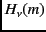 $H_{\nu} (m)$