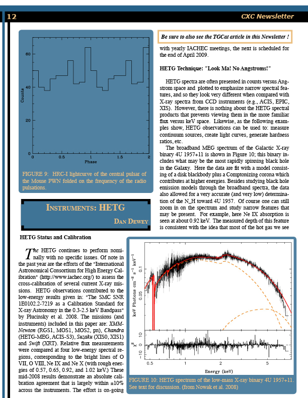 Page 12 of the Chandra Newsletter, issue 16, for text-only, please refer to http://cxc.harvard.edu/newsletters/news_16/newsletter16.html