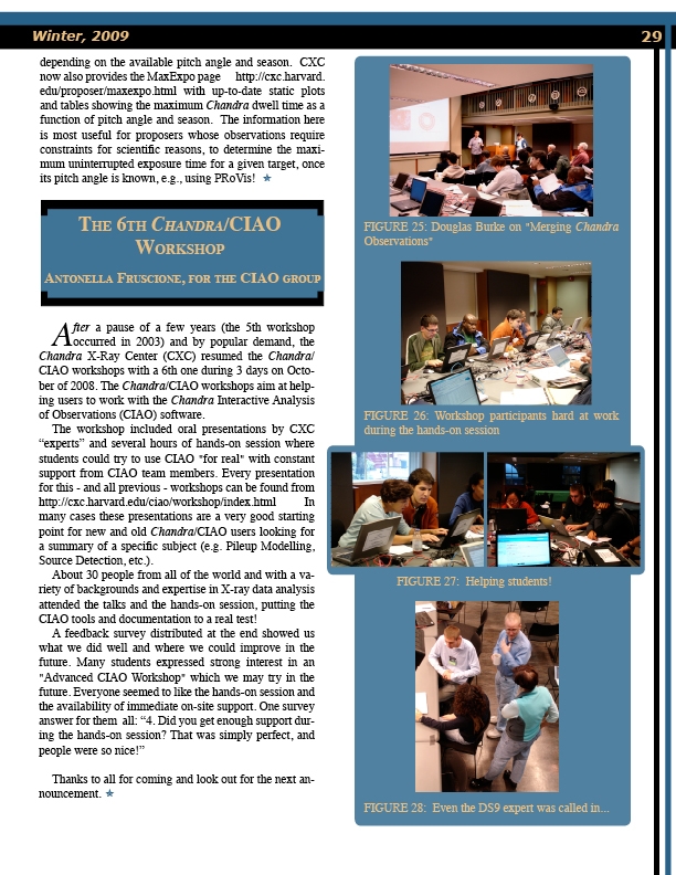 Page 29 of the Chandra Newsletter, issue 16, for text-only, please refer to http://cxc.harvard.edu/newsletters/news_16/newsletter16.html