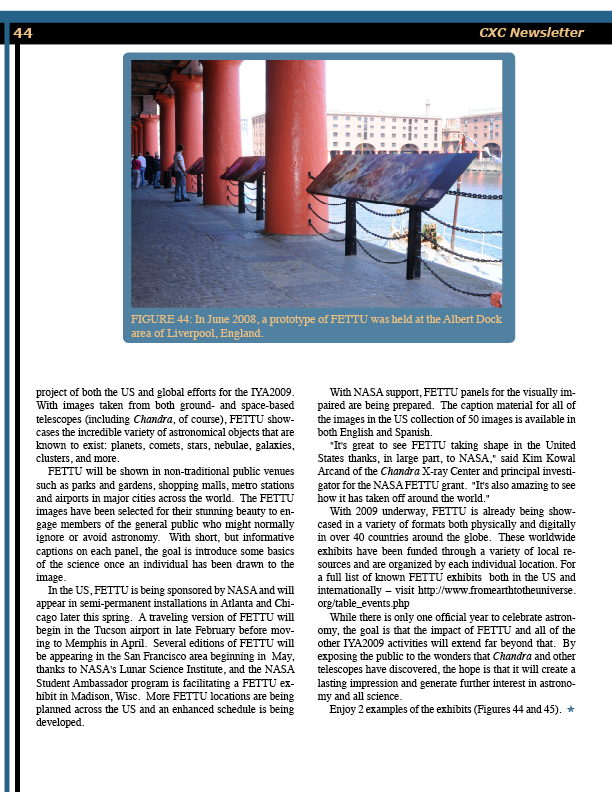 Page 44 of the Chandra Newsletter, issue 16, for text-only, please refer to http://cxc.harvard.edu/newsletters/news_16/newsletter16.html