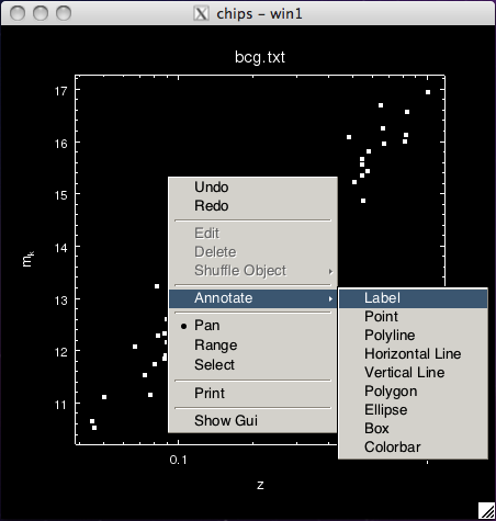 [A ChIPS visualization showing the Right-Mouse-Button menu and the Annotate sub-menu]