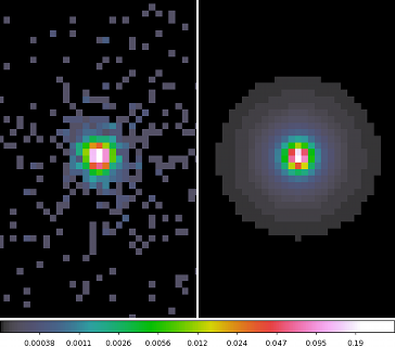 [Thumbnail image: comparing observation with arfcorr-PSF]