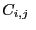 $\displaystyle C_{i,j}~$