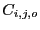 $ C_{i,j,o}$