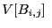 $\displaystyle V[B_{i,j}]~$