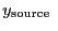 $\displaystyle y_{\rm source}~$