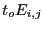 $ t_oE_{i,j}$