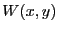 $ W(x,y)$