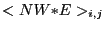 $ <NW{\ast}E>_{i,j}$