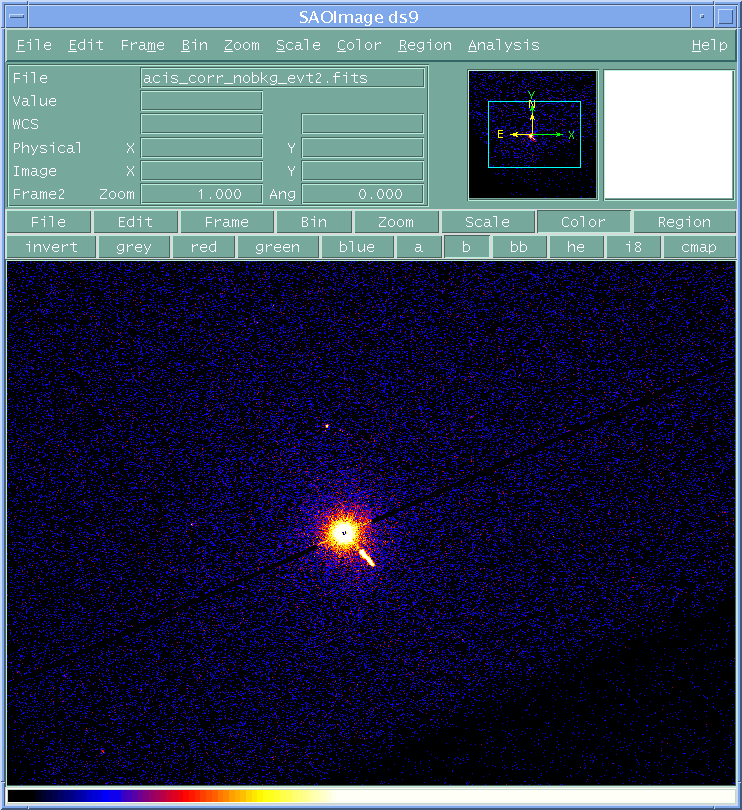 [Image 7: Event file with streak removed (didn't used background spectrum)]