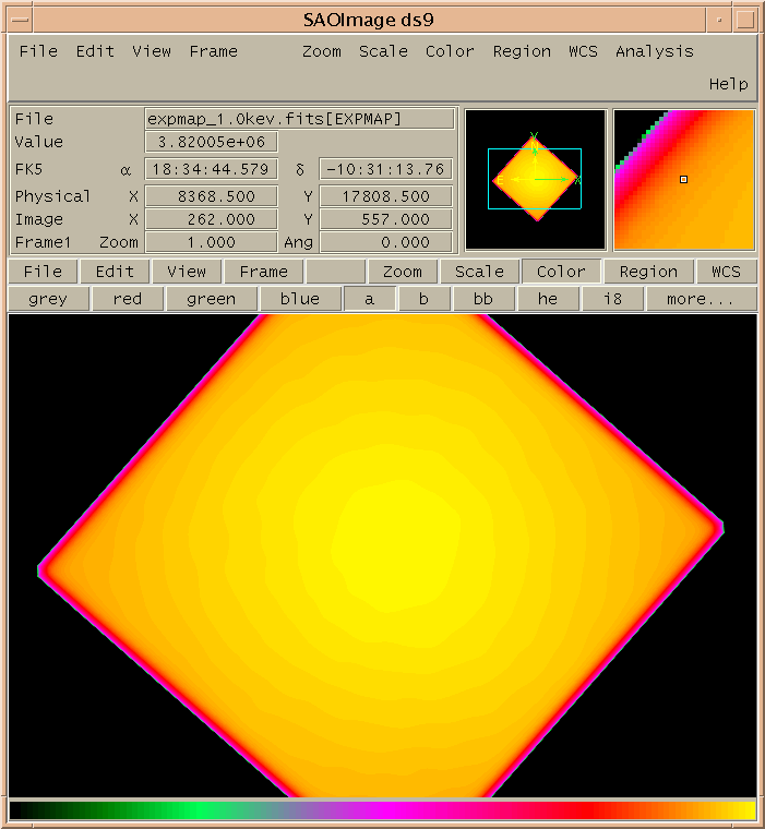 [Image 2: Exposure map for HRC-I]