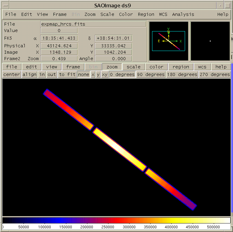 [Image 1: Exposure map for HRC-S]