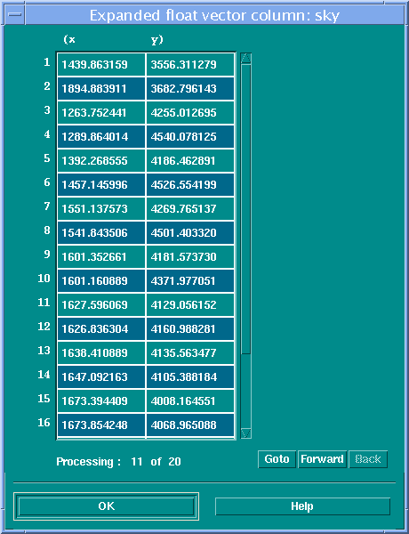 [Image 3: Viewing a vector column]