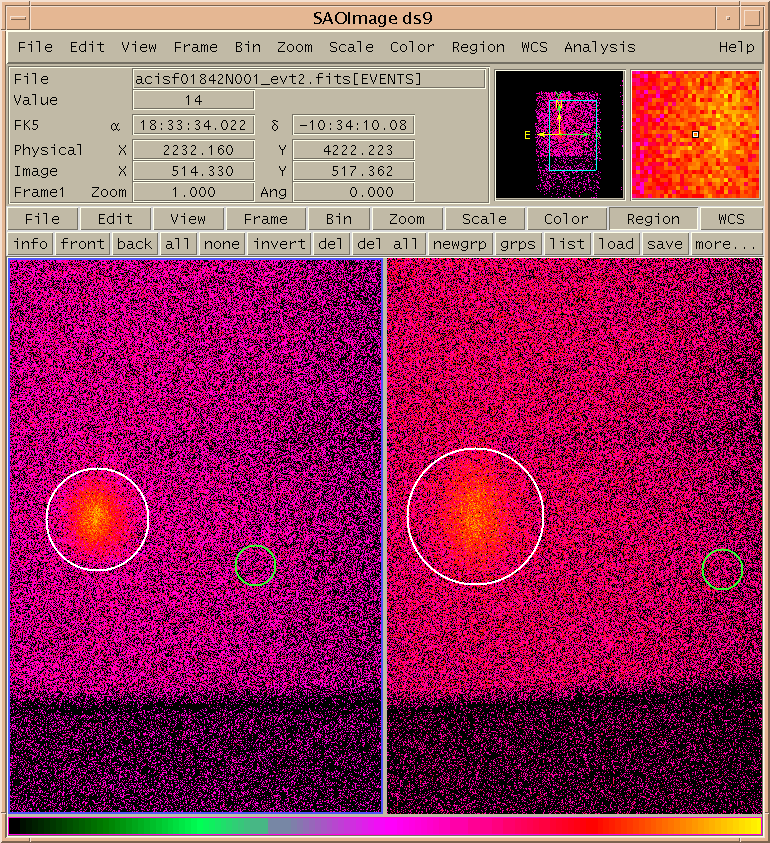 [Image 2: Multiple Spectra: extraction regions]