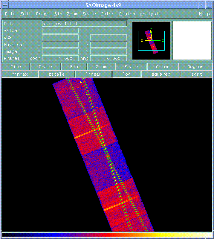 [Image 1: Image with region file overlaid]