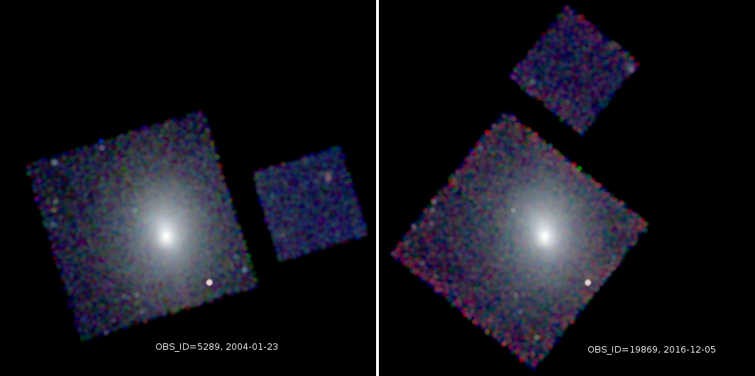 [images of cluster showing increase soft-band contrib.]