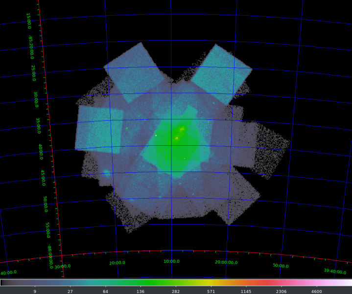 [Thumbnail image: combined observations near the pole without reprojecting each observation]