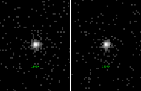 [Thumbnail image: 2 frame image showing counts of Mrk 975]