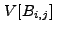 $\displaystyle V[B_{i,j}]~$