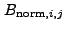 $ B_{{\rm norm},i,j}$