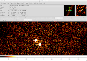 [Thumbnail image: CCD image of source after color parameters have been changed]