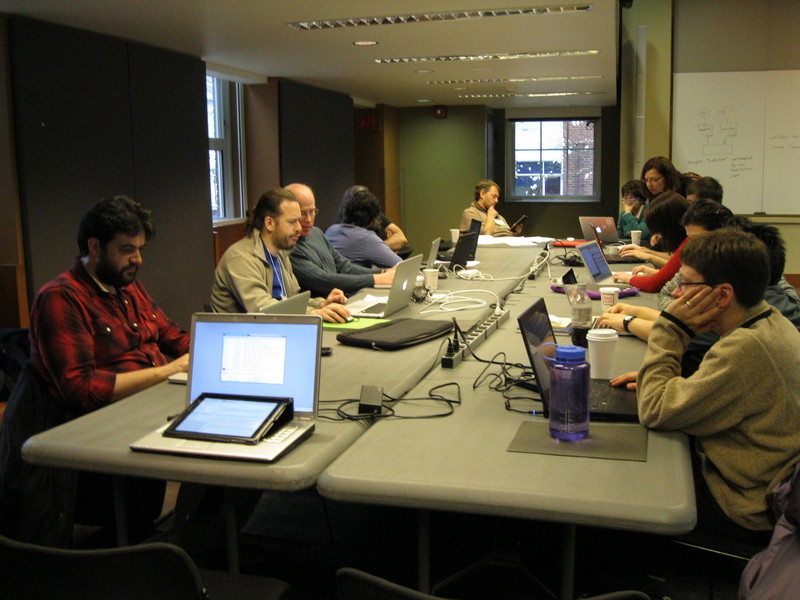 table side view of participants at the 9th CIAO workshop