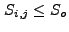 $ S_{i,j} \leq S_o$
