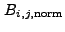 $ B_{i,j,{\rm norm}}$