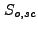 $ S_{o,sc}$
