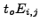 $ t_oE_{i,j}$