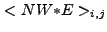 $ <NW{\ast}E>_{i,j}$