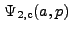 $ \Psi_{\rm 2,c}(a,p)$