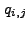 $ q_{i,j}$