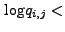 $ {\log}q_{i,j} <$