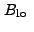 $\displaystyle B_{\rm lo}~$