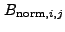 $ B_{{\rm norm},i,j}$