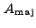 $\displaystyle A_{\rm maj}$