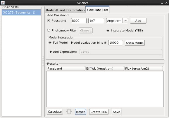 [Calculate Flux screenshot]