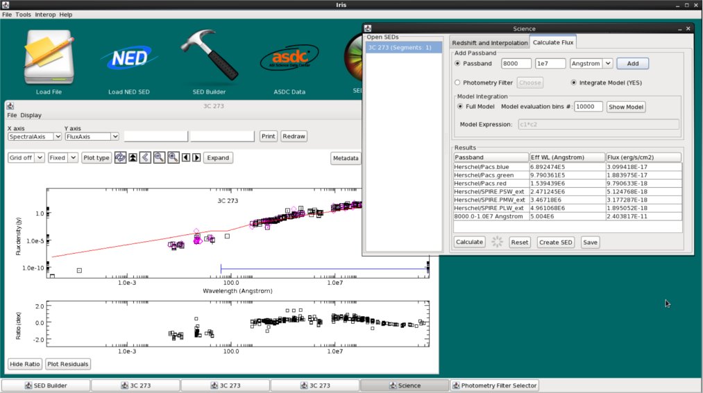 [Calculate Flux screenshot]