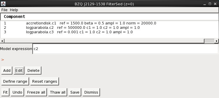 Iris GUI snapshot