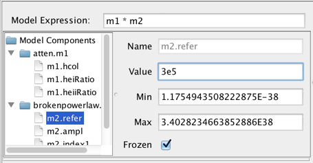 Edit model parameters