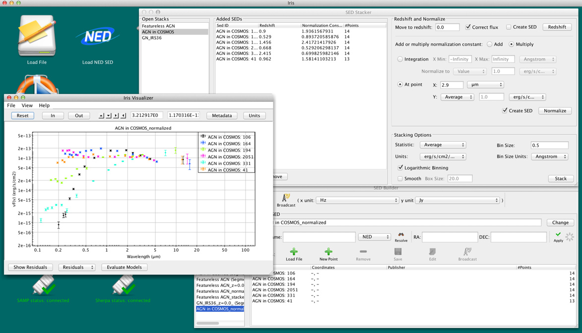 screenshot of SED Stacker