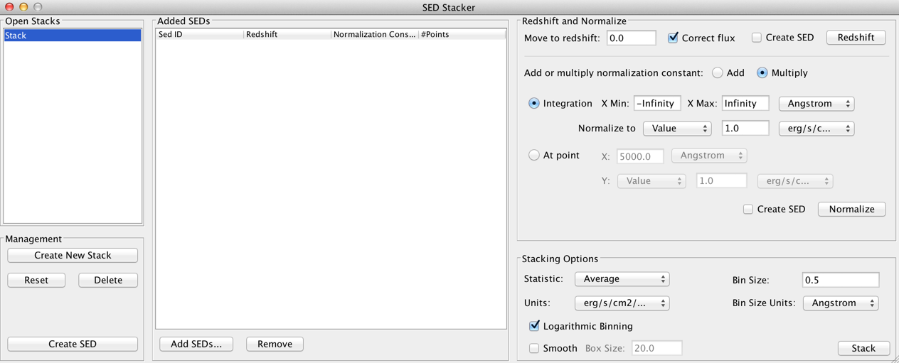 snapshot of SED Stacker Component