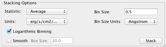 screenshot of SED Stacker component