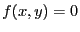 $\displaystyle f(x,y) = 0$