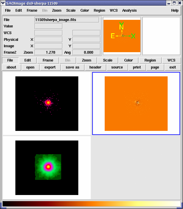 [Image 6: Data, best-fit model, and residuals]